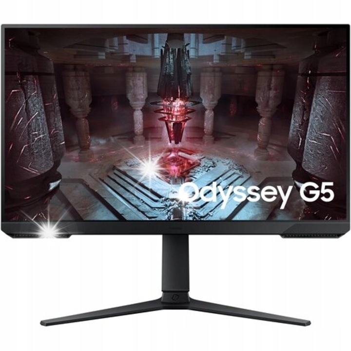 Монитор SAMSUNG Odyssey G5 G51C 27", 2560x1440px, 165Hz, черен, за гейминг