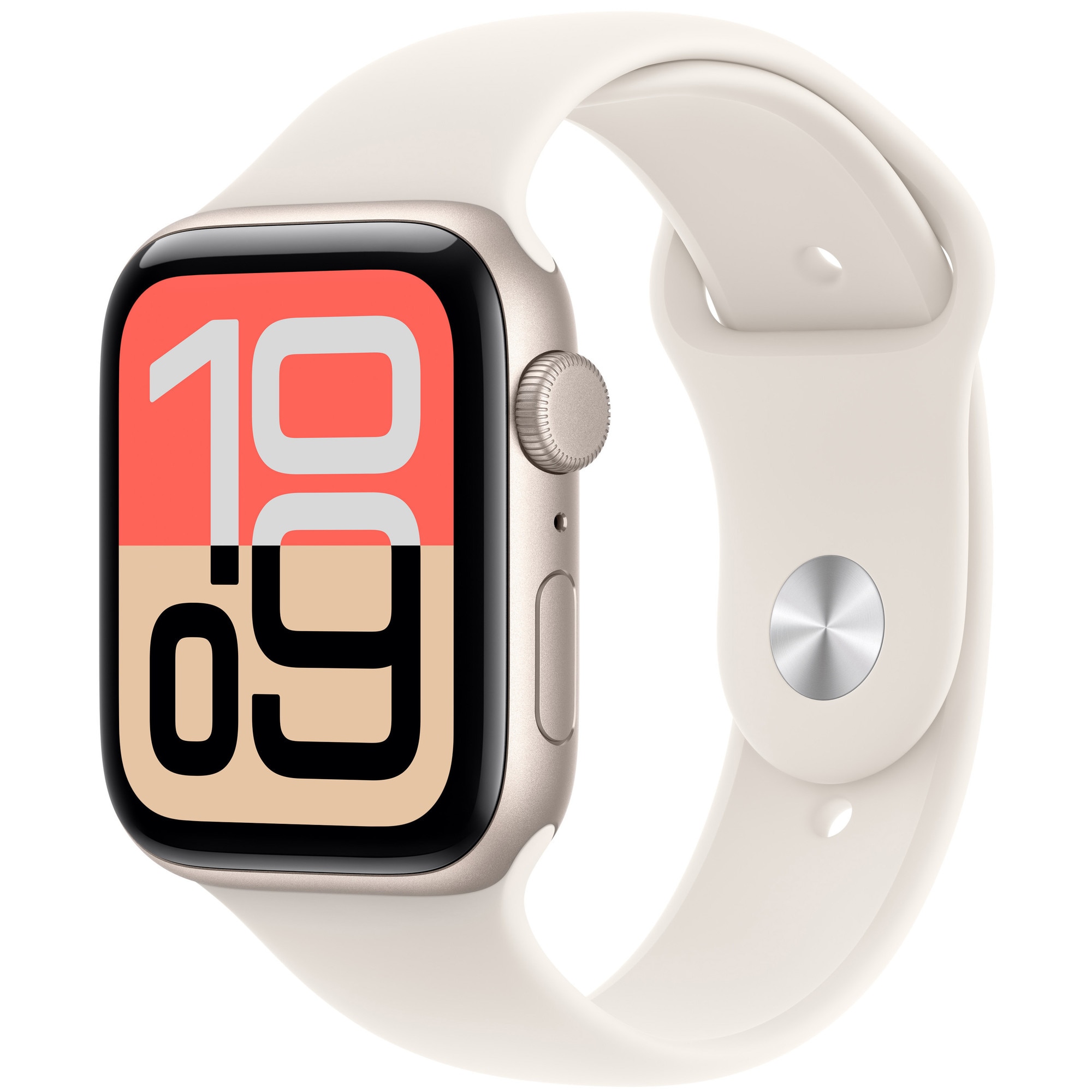 Apple Watch 4, GPS, Carcasa Silver Aluminium 40mm, White Sport