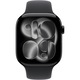 Apple Watch 11 GPS, Carcasa Jet Black Aluminium 46mm, Black Sport Band - M/L
