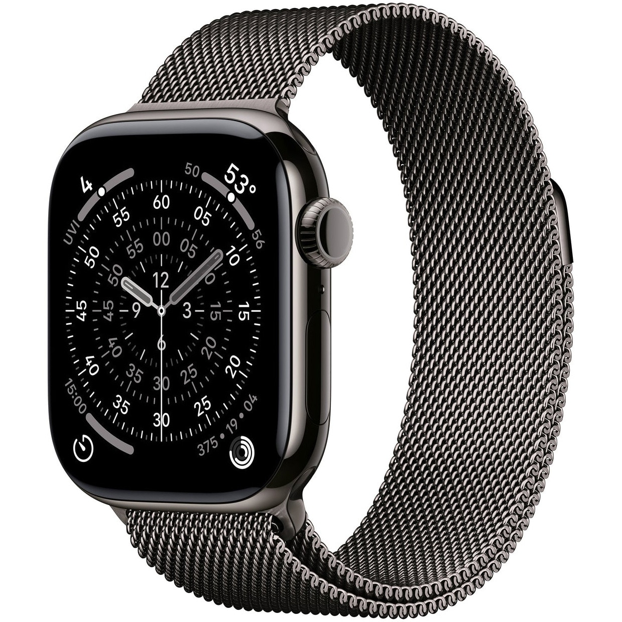 Apple Watch 11 GPS + Cellular, Carcasa Slate Titanium 42mm, Slate Milanese Loop