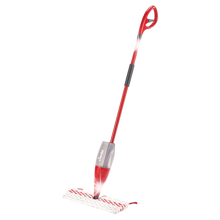 Моп Vileda 1-2 Spray MAX BOX, резервоар 600 мл, въртяща се глава, микрофибър, комплект