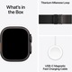 Apple Watch Ultra 3, GPS + Cellular, Carcasa Black Titanium 49mm, Black Titanium Milanese Loop - Large
