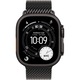 Apple Watch Ultra 3, GPS + Cellular, Carcasa Black Titanium 49mm, Black Titanium Milanese Loop - Large
