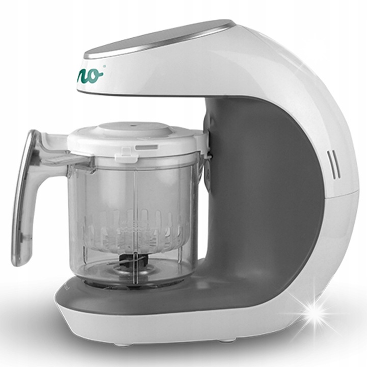 Блендер за бебета Neno, с функция за готвене на пара, 2 в 1, бял/сив 1.5L