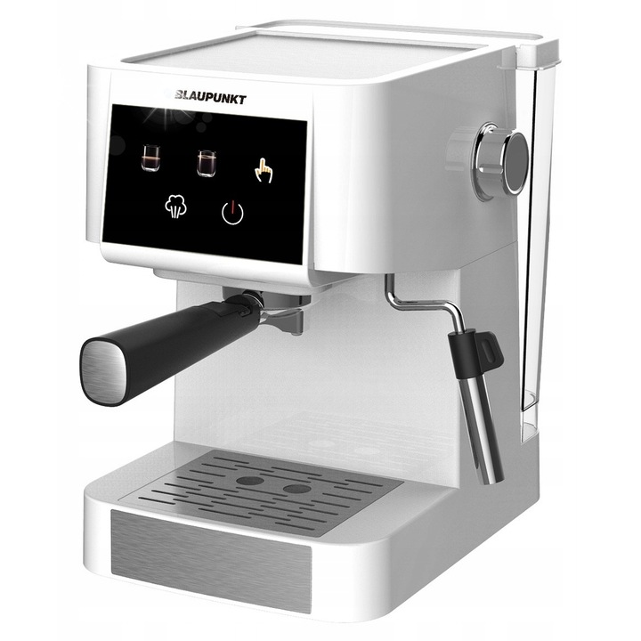 Espressor cu piston Blaupunkt CMP501 20 bar, 1,5l, panou tactil, filtru dublu, alb