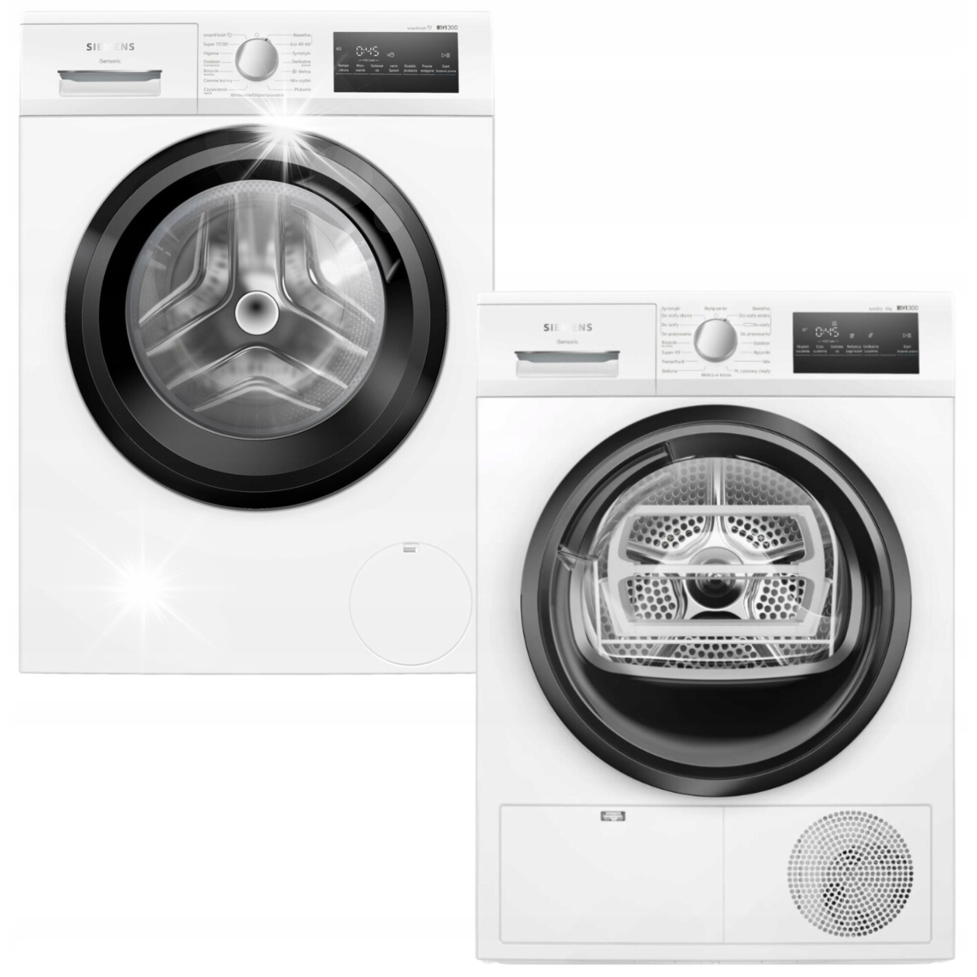 Masina de spalat rufe, Siemens, 9kg, 1400rpm, 60cm, Alb/Negru