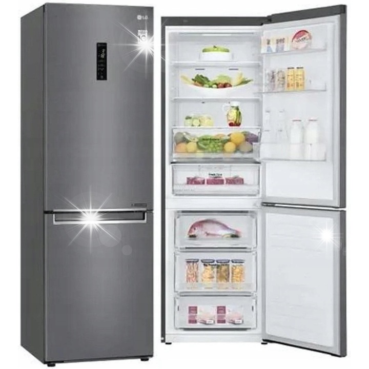 Хладилник LG GBB61DSHMN 341л 186см без замръзване, DoorCooling+, сребрист