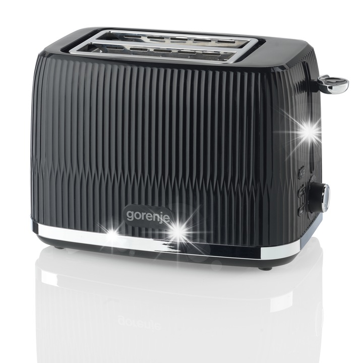 Тостер Gorenje T850DPB 850W, 7 нива на препичане, черен, 2 филии