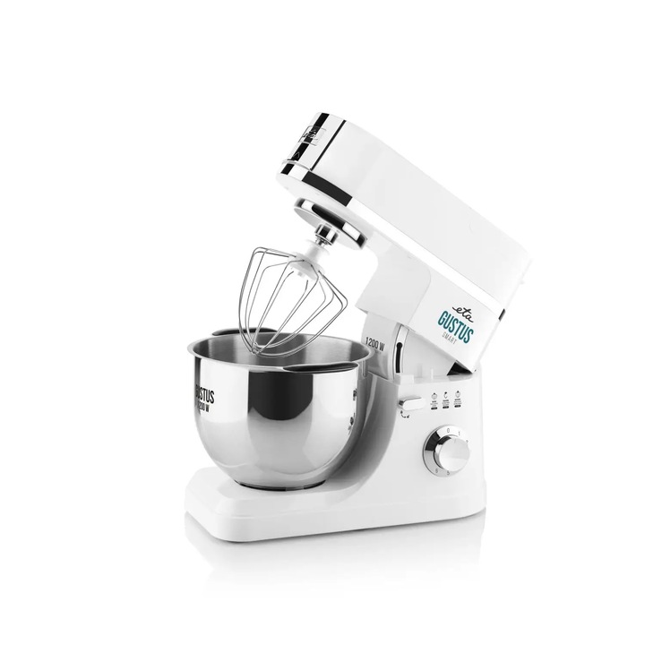 Robot de bucatarie ETA Gustus Smart IV, 1200 W, 5.5l, alb, 3 accesorii