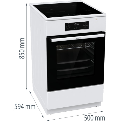 Aragaz cu inductie, Gorenje, Inductie, 70l, Alb, 50x85cm