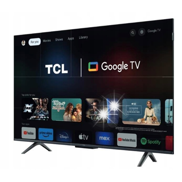 Телевизор TCL 43C655 43" QLED 4K Ultra HD, Direct-LED, Титан