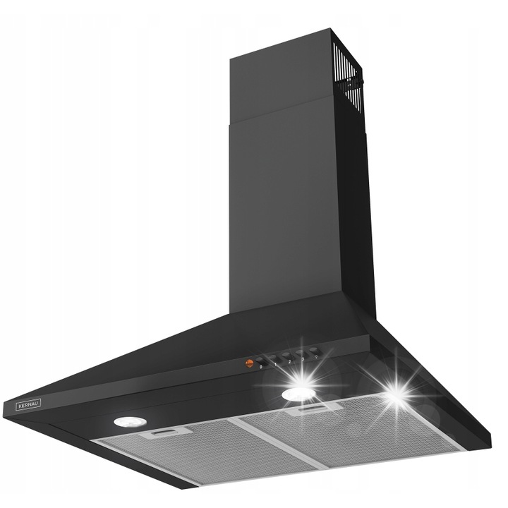 Hota Kernau KCH 1152 B, 50см, инокс, 3 степени, LED осветление, черен