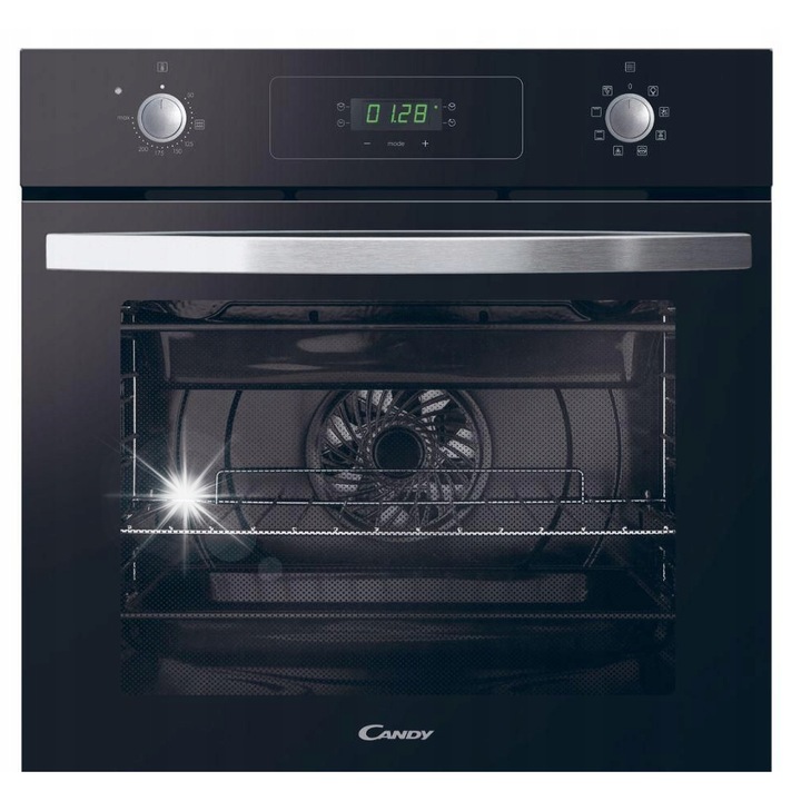 Cuptor electric Candy FIDCP N625 L, inox/negru, 65l, 8 functii, 2300W