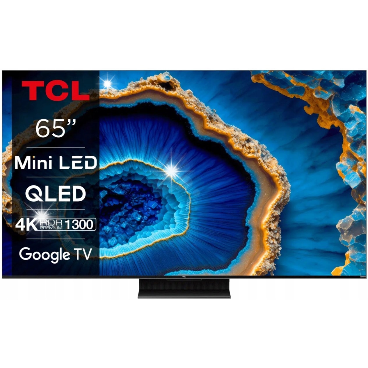 Televizor TCL 65" MINILED 4K HDR, 144Hz, Dolby Vision IQ, Google TV, negru