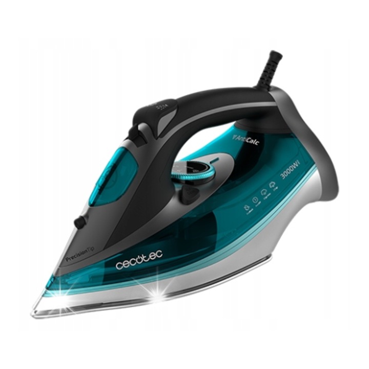 Парна ютия Cecotec 3000W, Turbo Slide, 65g/min, 230g/min, ЕКО режим