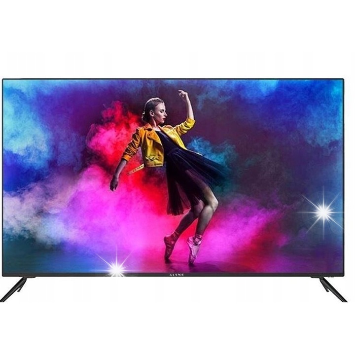 Телевизор Kiano Elegance 55'' 4K UHD LED Smart TV, 2GB RAM, DLED, металик