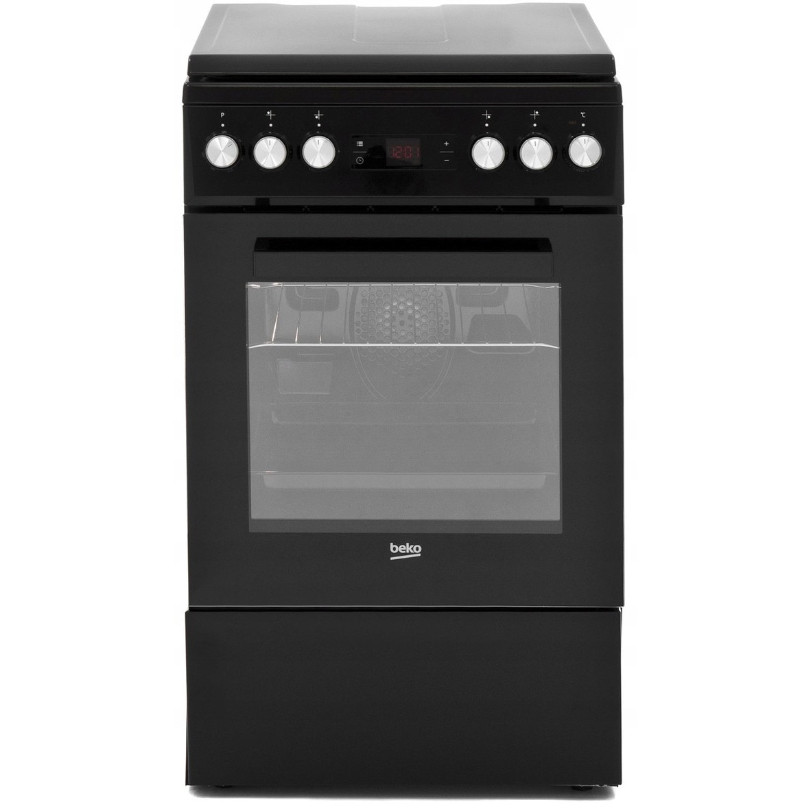 Aragaz electric pe gaz Beko, 4 arzatoare, 55l, negru, 50x85x60cm