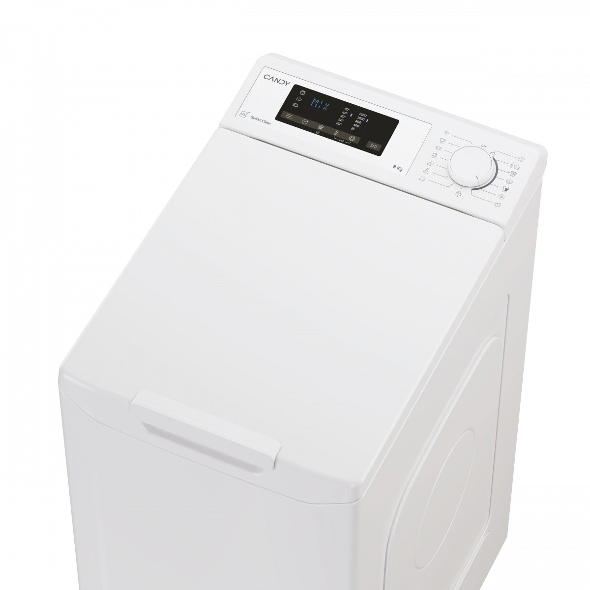 Masina de spalat rufe verticala Candy ProWash 300 TCA283D2-S, 8 kg, 1200rpm, Clasa D, Alb