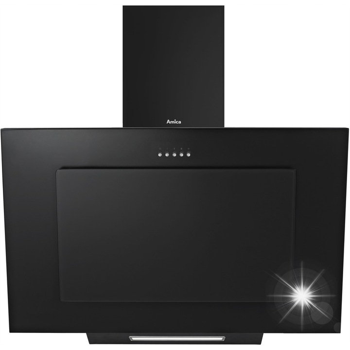 Аспиратор Amica 60 см, 228 м³/ч, черен, LED осветление 4W