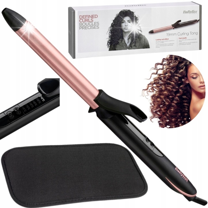 Маша за коса Babyliss, 19 мм, 6 температурни настройки, керамика, дължина на кабела 2,5 м