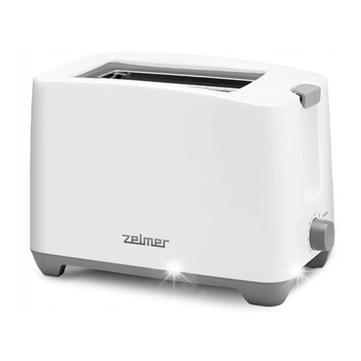 Тостер Zelmer, 2 филии, 750W, 7 нива на изпичане, 17x25x14см