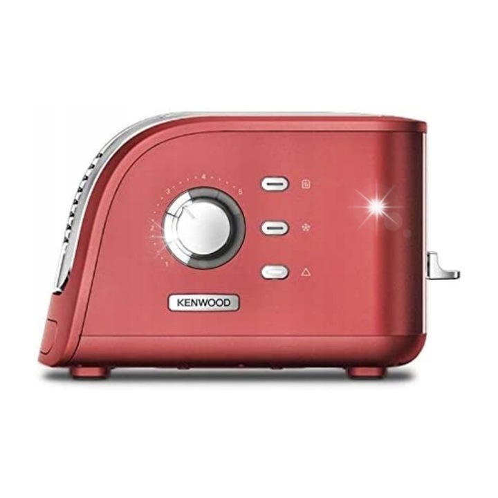Кана за препичане Kenwood TCM300CR 2300W 2 филийки, червена, с функции за размразяване и претопляне