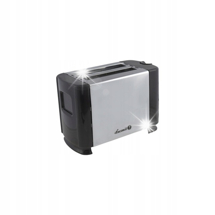 Lucznik BT-2019 kenyérpirító, 700 W, 2 szeletes, fekete, inox, 265x128x163mm
