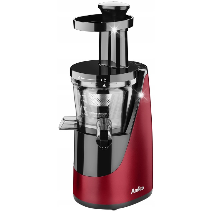 Сокоизстисквачка Amica JSM4012, 200W, 2 цедки от неръждаема стомана, капацитет 1л, бял
