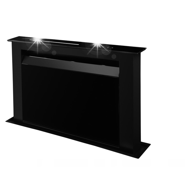 Вграден абсорбатор Ciarko Moondraft, 90см, 695м3/ч, 298W, черен, височина 50см