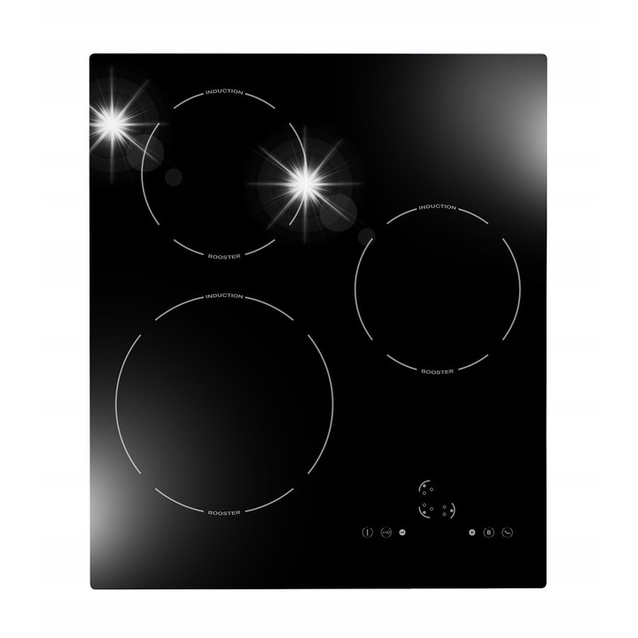 Електрически котлон Kernau KIH431-3B, 3 котлона, 44см, стъклокерамика, тъч контрол