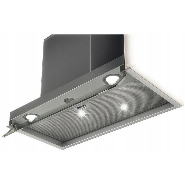 Абсорбатор за вграждане Boxin, 60см, инокс, LED осветление, 255W, режим на извличане