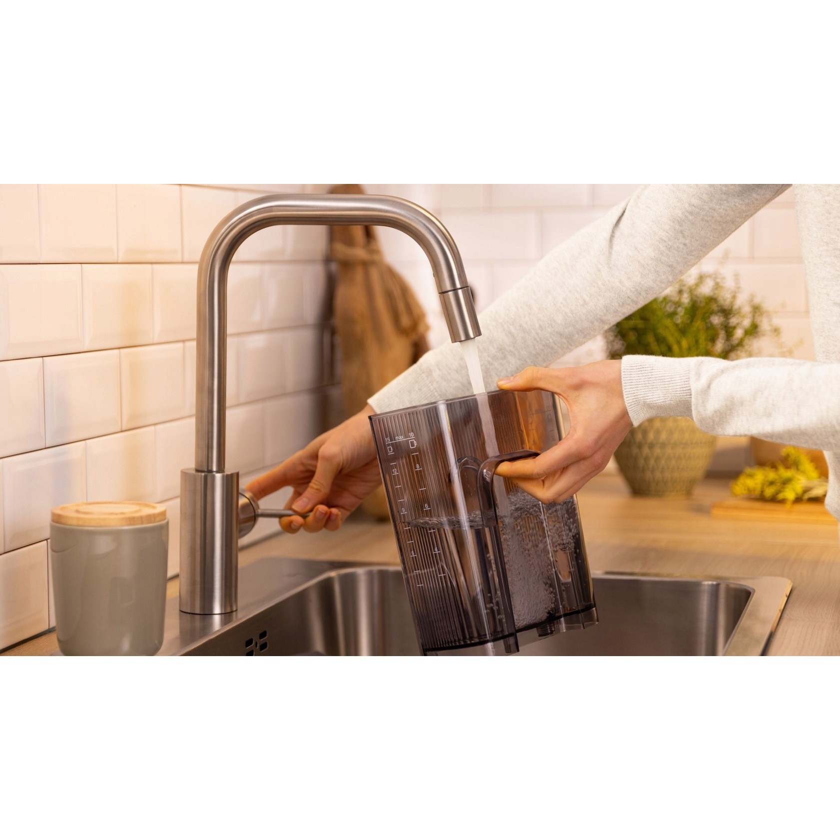 Set Cafetiera Bosch MyMoment TKA3M133 + Macinator TSM6A013B, 1.4l, Negru