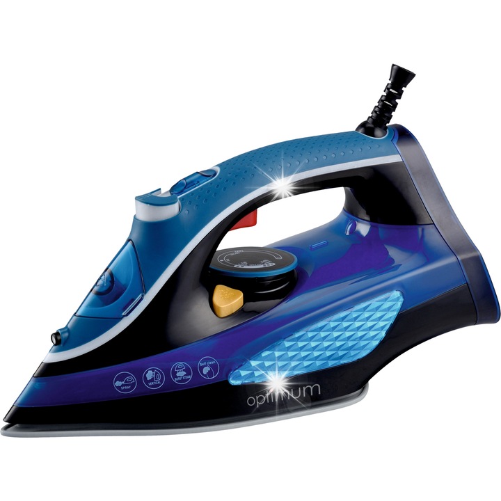 Fier de calcat cu abur Optimum ZL-6740, ceramica, 2400 W, 300 ml, sistem anti-calcar