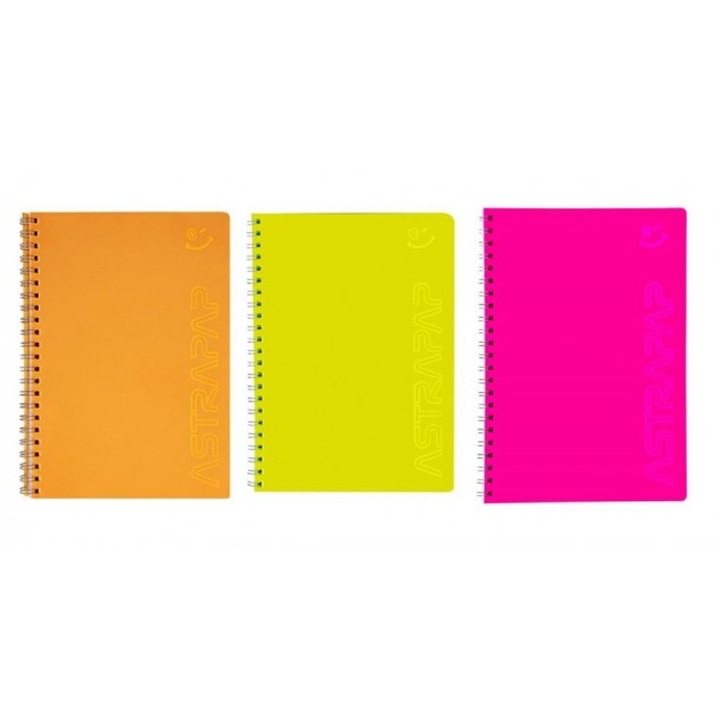 Füzet A5, ASTRA, 80 lap, kockás, 152x213mm, vegyes minták