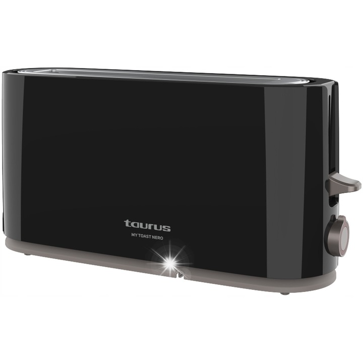 Тостер Taurus Mytoast, 1000W, 7 нива, черен, с тава за трохи