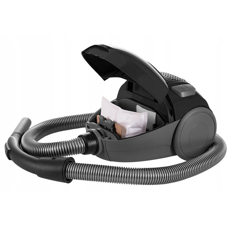 Aspirator, Lafe, OWJ001, 1L, compact, sistem de filtrare triplu, accesorii incluse, Negru / Gri