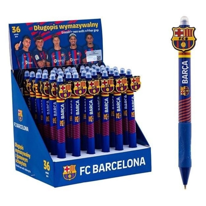 Set pixuri, 0,5mm FC Barcelona, 36 bucati, ASTRA, culoare albastra, dimensiuni 161x161mm