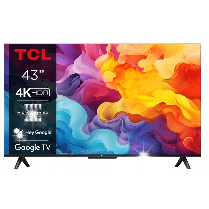 Телевизор интелигентен LED, TCL 43V6B 43'', 4K UHD HDR Dolby Audio