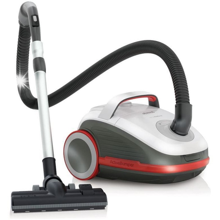 Прахосмукачка Gorenje VCEA21GPLW, с торбичка, 3л, 188W, 8м, 64dB, четка Xpand Zone