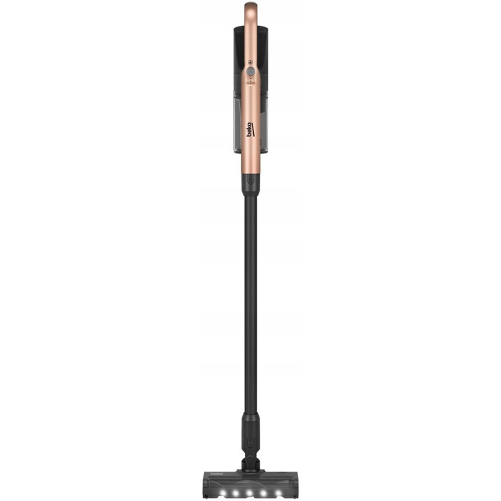 Aspirator vertical, Beko 2in1, 21.6 V, 75 W, negru/auriu, 122x27x22cm