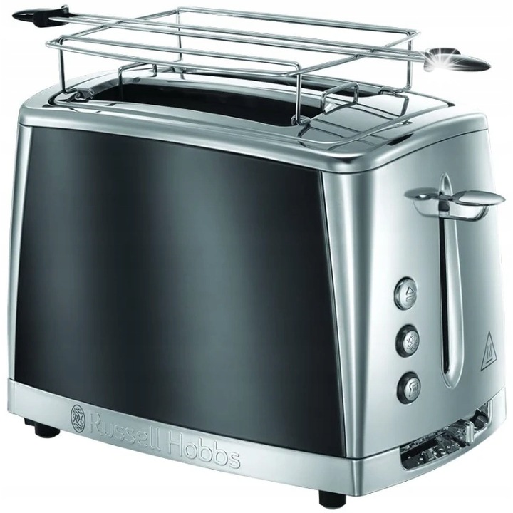 Тoстер Russell Hobbs Luna Moonlight, 2 филии, сив, функция за бързо препичане