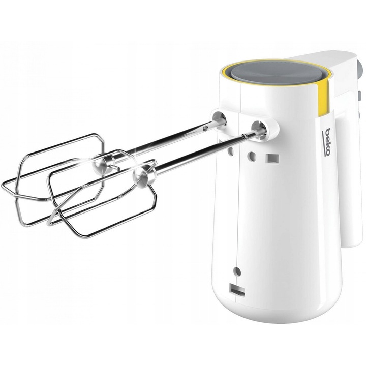 Ръчен миксер Beko HMM62404W, 425W, 5 скорости, бял, с функция Турбо