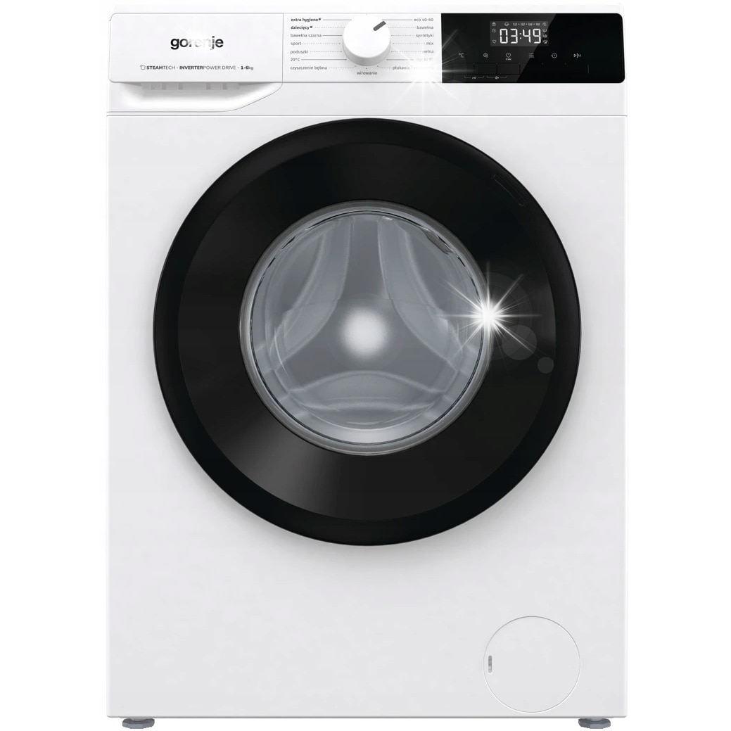 Masina de spalat rufe Gorenje W1NHPI62SCS, 6kg, 1200 rpm, 15 programe, alb, slim