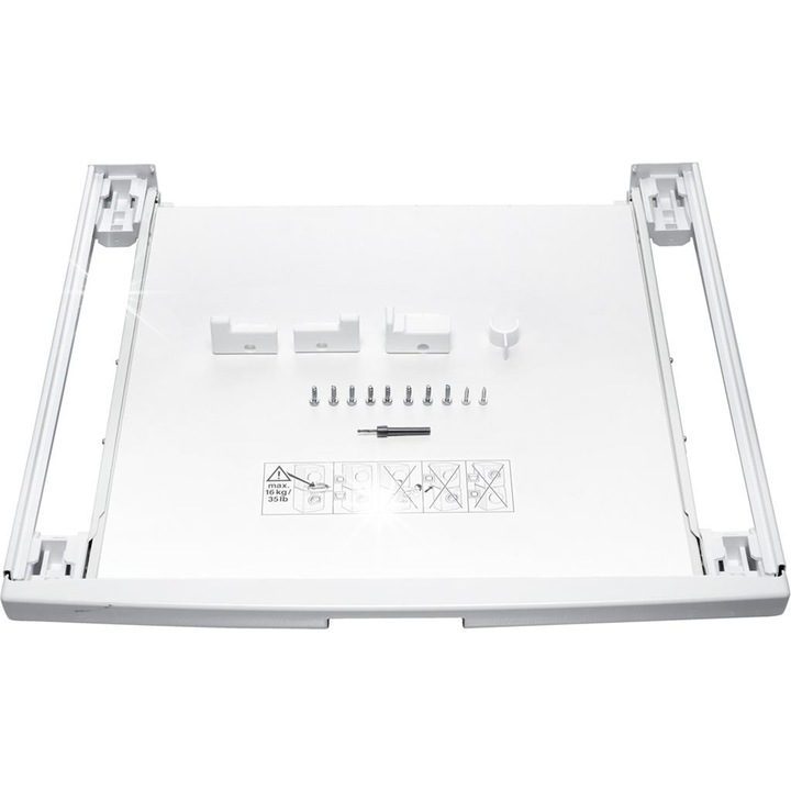 Аксесоар за пералня и сушилня, WTZ 11400, съвместим с различни модели, бял