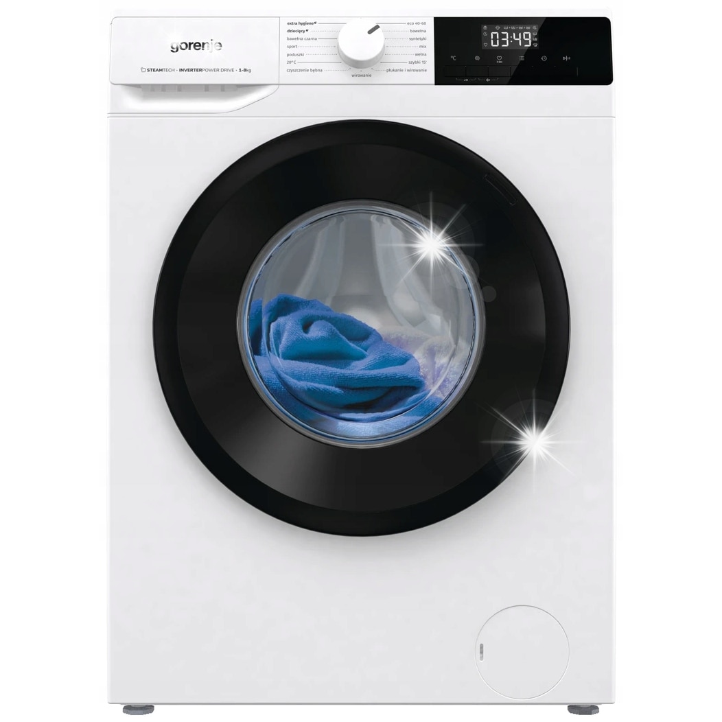 Masina de spalat rufe Gorenje 8kg 1400rpm alb, 15 programe