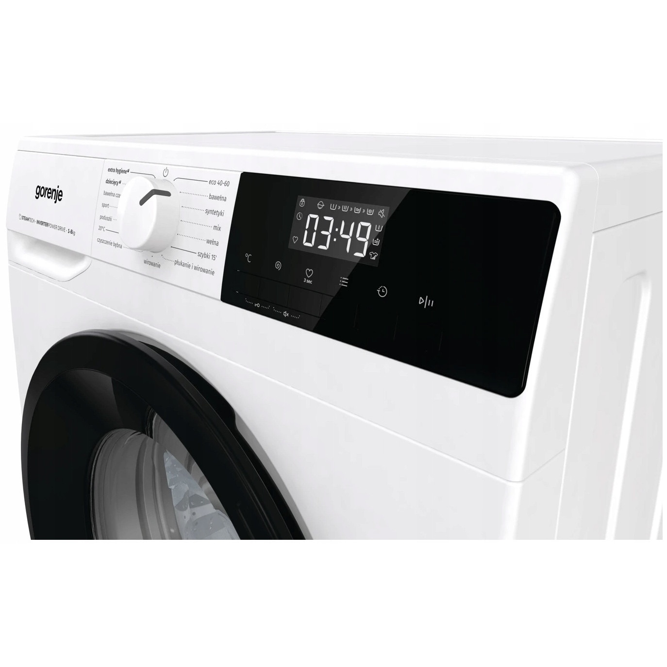 Masina de spalat rufe Gorenje 8kg 1400rpm alb, 15 programe