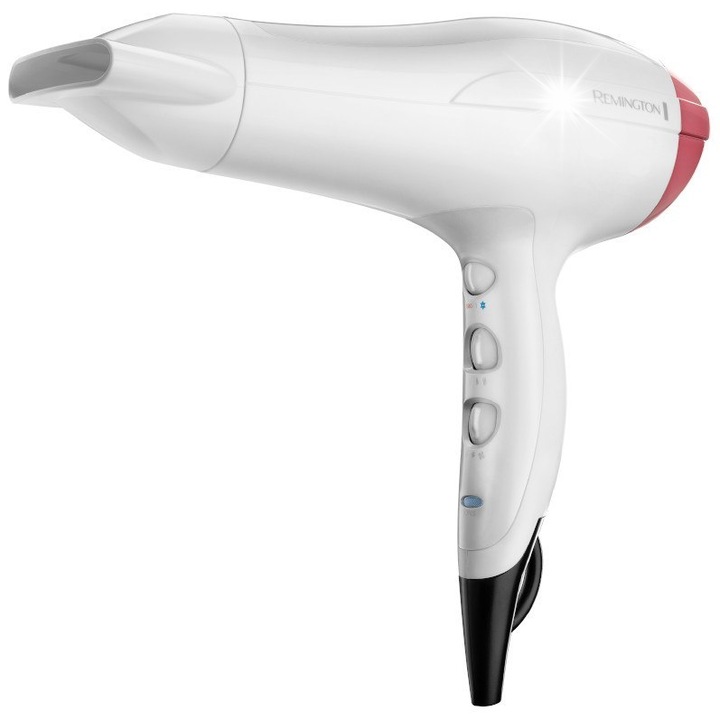 Сешоар Remington 2400W, йонизация, 3 температури, 2 скорости, черен цвят