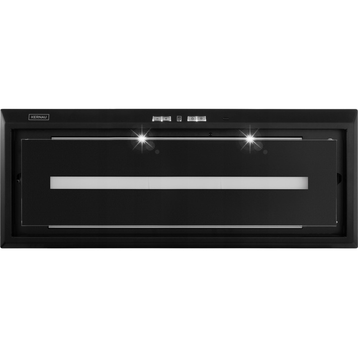 Вграден абсорбатор Kernau KBH 08701 B, черен, 260x720x285mm, 4 степени на скорост, LED осветление
