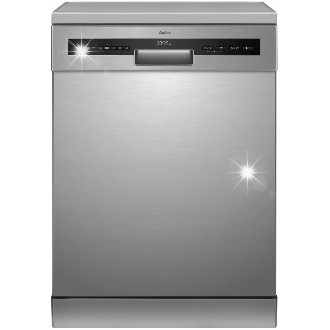 Masina de spalat vase freestanding Amica DFM64C7EOqIH 14 seturi, OpenDry, inox, 60cm
