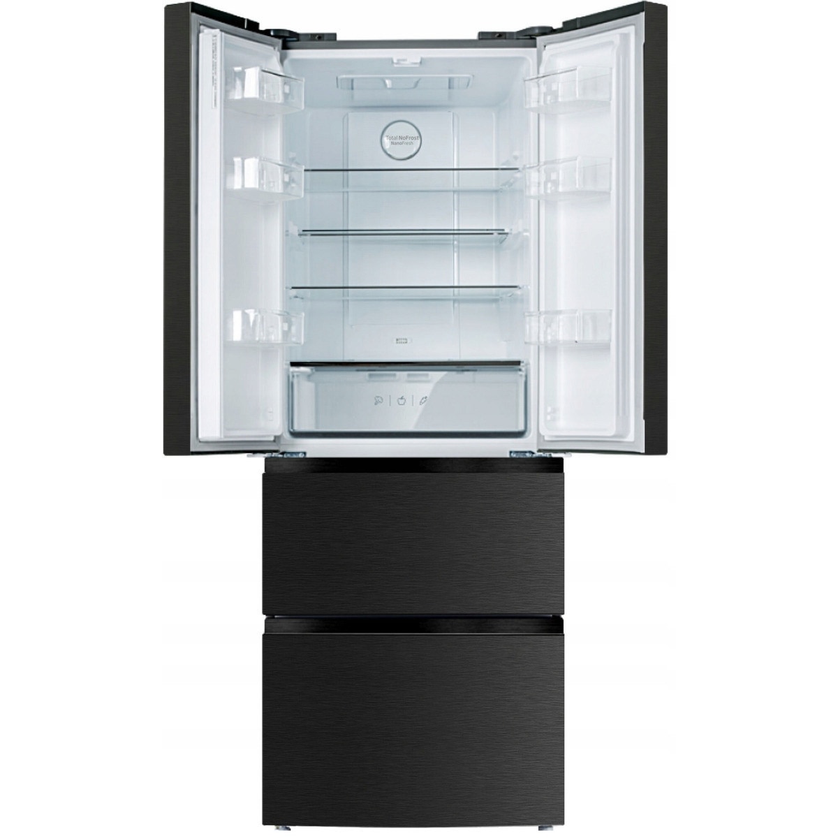 Frigider, Amica FY3279.6GDFB, 357l, NoFrost, negru, 180.3x65.4x71.7cm ...